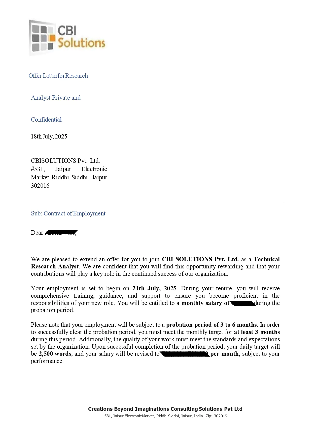 Offer Letter 3