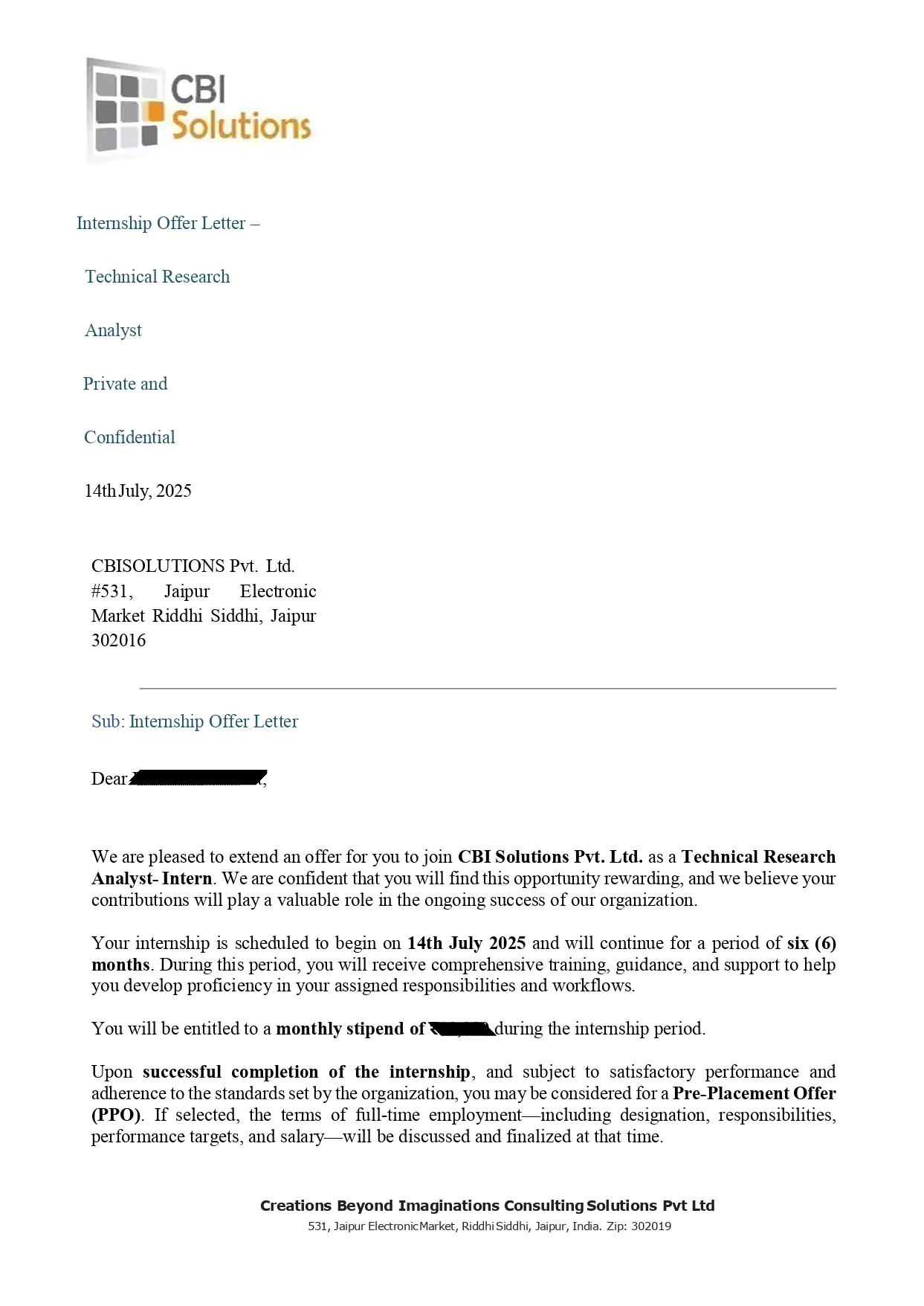 Offer Letter 4