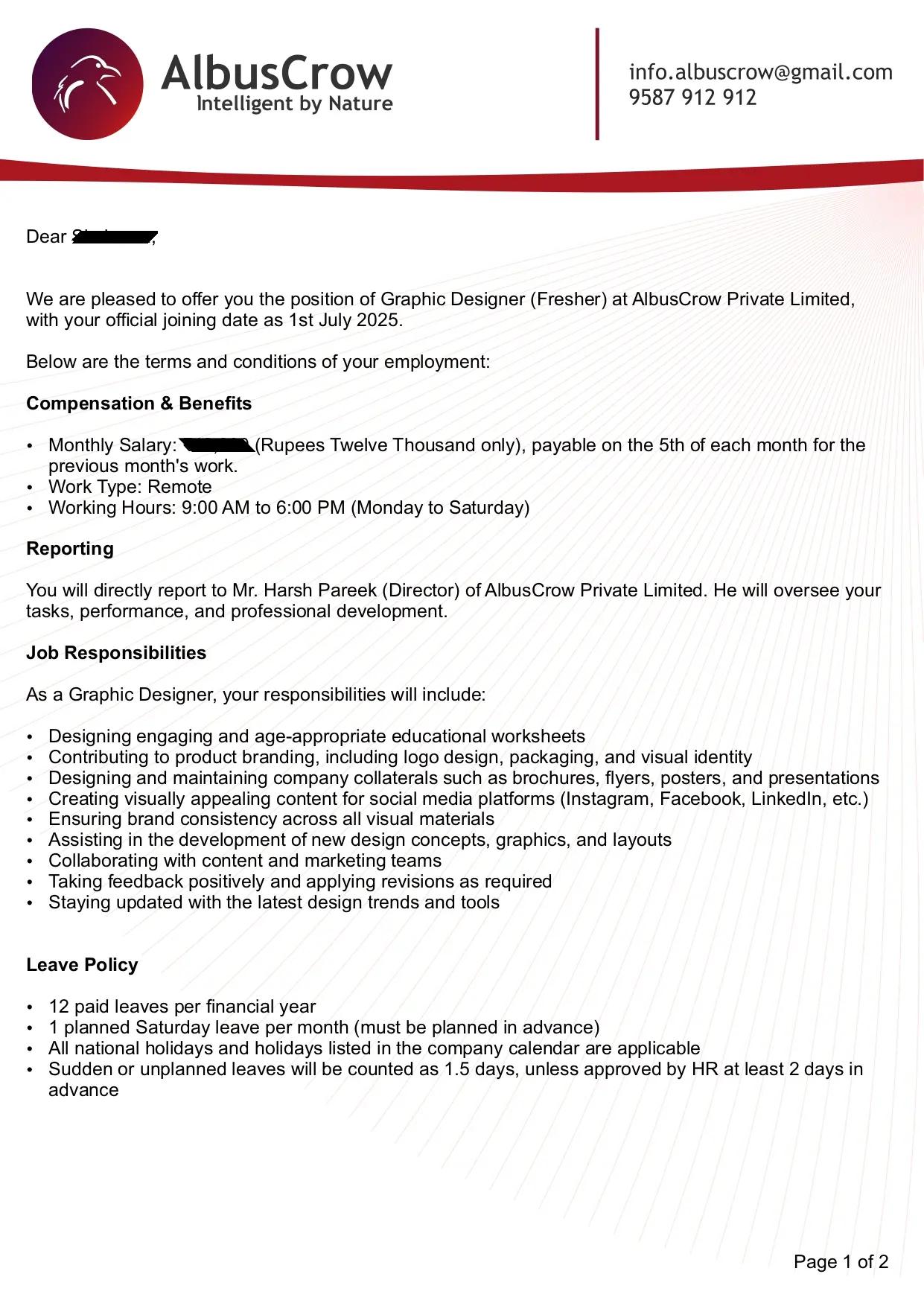 Offer Letter 5
